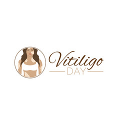 Vitiligo Day Isolated Icon On White Background