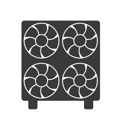 Industrial Air Conditioner Glyph Icon