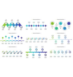 Timeline Set With 679 Elements Infographic