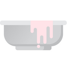 Bowl With Hair Color Dye Icon Isolated