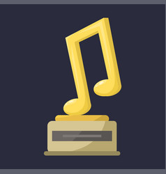 Gold Rock Star Trophy Music Notes Best