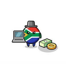 Mascot Of South Africa As A Hacker