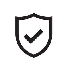 Shield With Check Mark Or Approve Icon