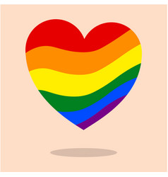 Lgbt Heart Rainbow Community Icon Same-sex Love