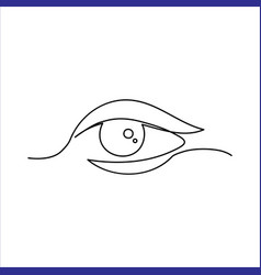 Line Drawing Eye Icon Single Draw Ophthalmologist