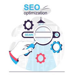 Seo Optimization Isolated Cartoon Concept