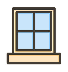 Window Thick Line Filled Colors Icon For Personal