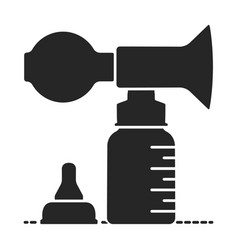 Breast Pump Iconblack Logo Isolated