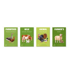 Farm Animals Poster Set