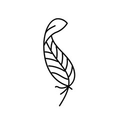 Feather Tattoo Art Vintage Line Icon