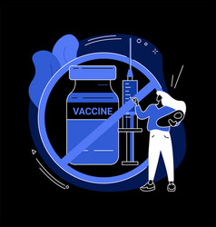 Refusal Vaccination Abstract Concept