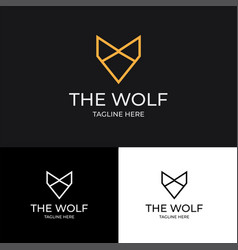 Wolf Minimalist Logo