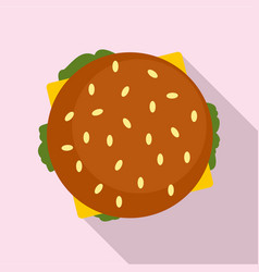 Top View Hamburger Icon Flat Style