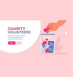 Charity Volunteers Horizontal Banner