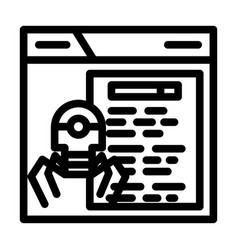 Crawling Seo Line Icon