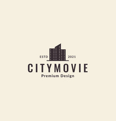 Movie Cinema With Building Logo Symbol Icon Design