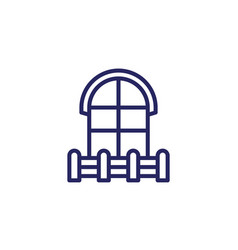 Balcony And Window Line Icon