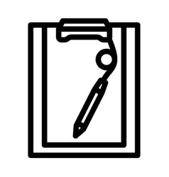 Clipboard Pen List Line Icon