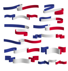 France Ribbon Flag Element