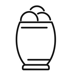 Smoothie Ice Cream Icon Outline Gelato