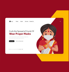 Wear Proper Masks Landing Page