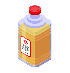 Canola Oil Plastic Bottle Icon Isometric Style