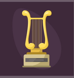 Gold Rock Star Trophy Music Harp Best