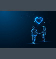 Love Romantic Relationshios Futuristic Concept