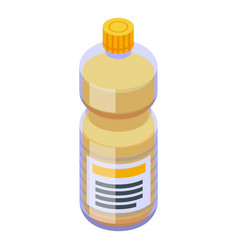 Canola Oil Fine Bottle Icon Isometric Style