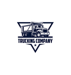 Dump Truck Logo Isolated