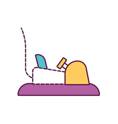 Isolated Bumper Car Amusement Park Icon