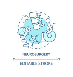 Neurosurgery Turquoise Concept Icon