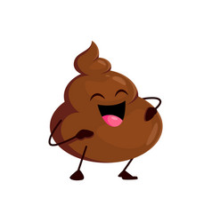 Funny Poo Excrement Cartoon Laughing Poop Emoji