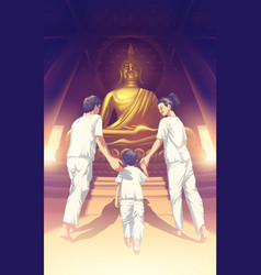 Parent Guiding Their Son To Dharma