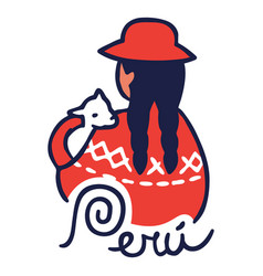 Peru Andean Woman Design