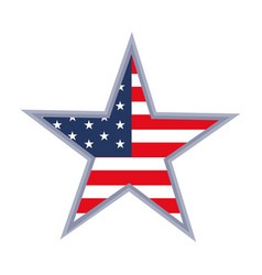 Usa Flag In Star