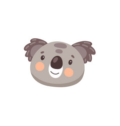 Australian Koala Bear Face Head Mask Isolated Icon