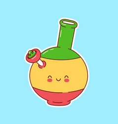 Cute Happy Smoking Bong Character