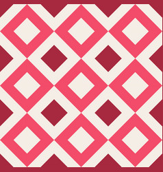 Abstract Geometric Pattern Diamond Shape Red