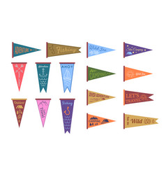 Cartoon Color Different Adventure Pennants Icons