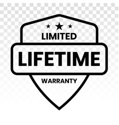 Limited Lifetime Warranty Seal Or Stamp - Line