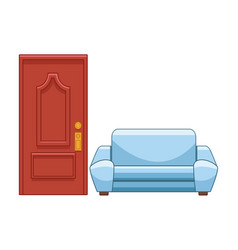 Couch Next To A Door