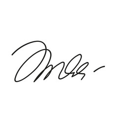 Fake Autograph Samples Hand-drawn Signatures