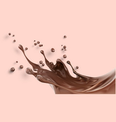 Melted Chocolate With Splashes