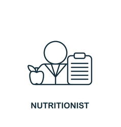 Nutritionist Icon Line Simple Icon For Templates