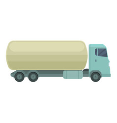 Road Truck Icon Cartoon Gasoline Tanker