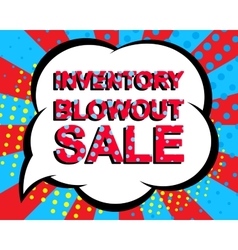 Sale Poster With Inventory Blowout Text