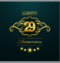 29th Anniversary Celebration Badge Label In