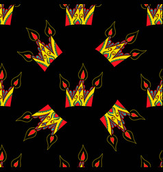 Bright Seamless Abstract Hand-drawn Pattern