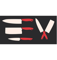 Set Of Meat Cutting Knives